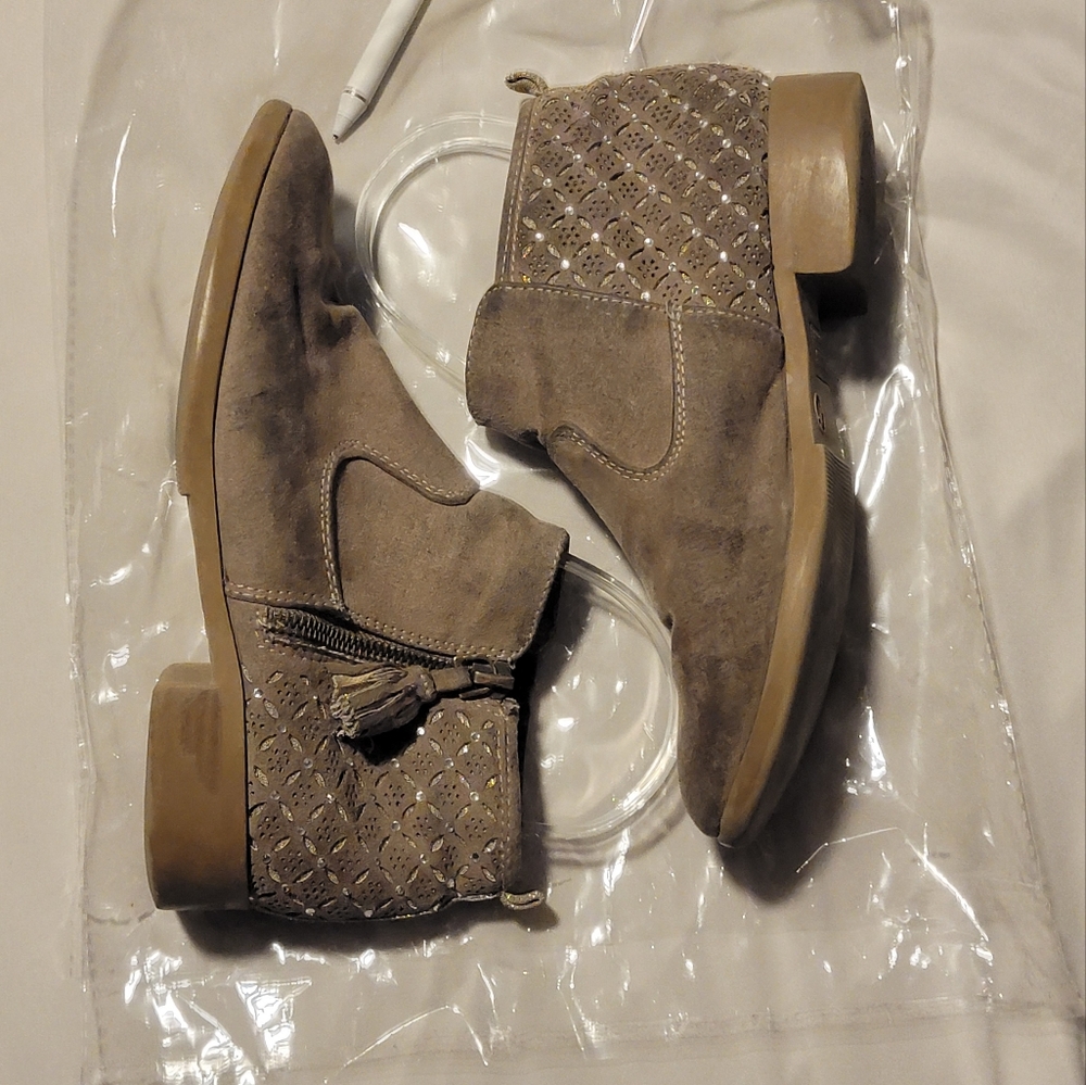 Seychelles Booties Brown Zip Up Size 4